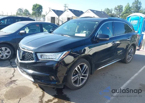 2018 Acura Mdx Advance Pkg из США, поврежденный, VIN 5J8YD4H87JL007568